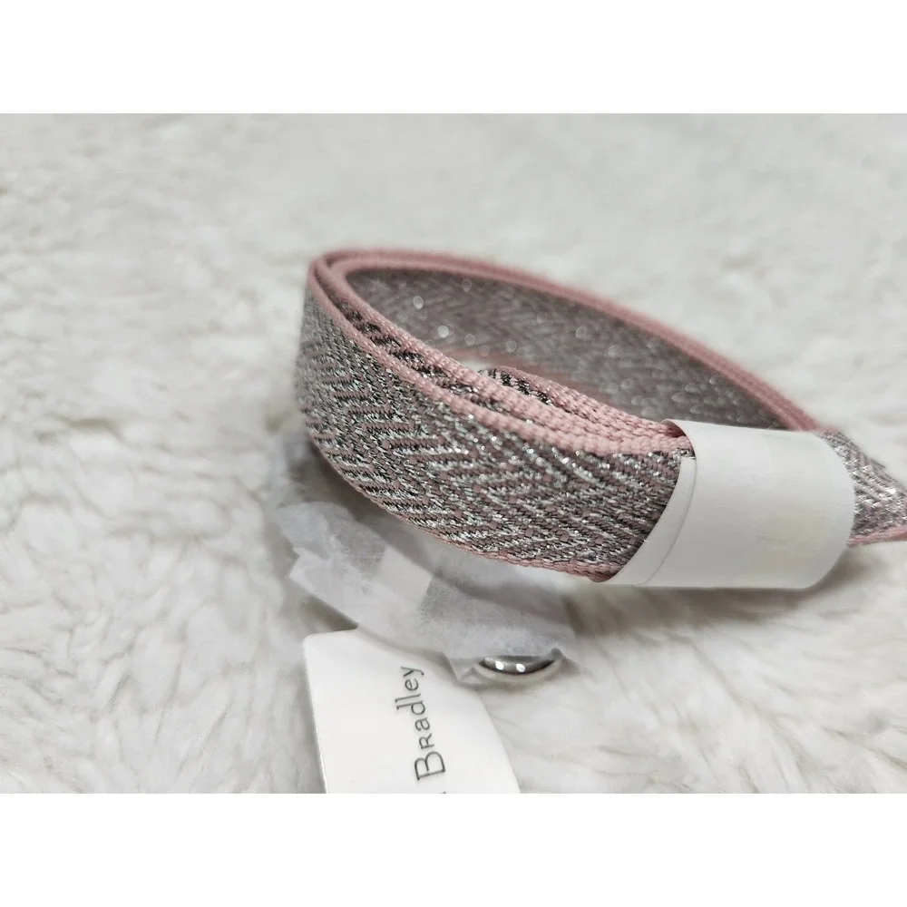 NWT Vera Bradley Iconic Lanyard Rose Quartz Metallic 26805-M97 ID Badge Holder